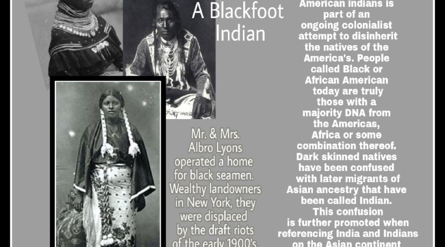 Black History Month; Trailblazers, Inspirational Humans: Mr. and Mrs. Albro Lyons, the Seminole Indians, Blackfoot Indians.