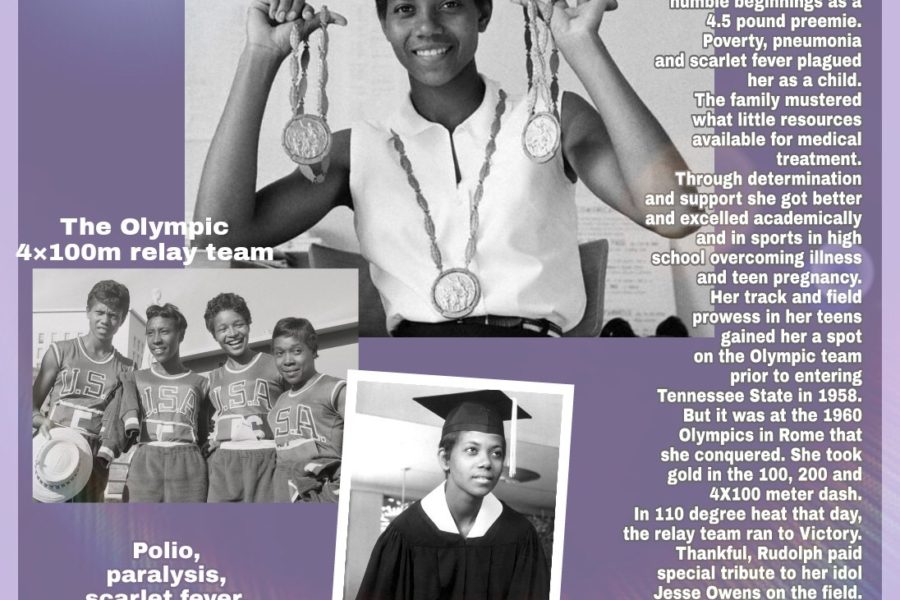 Trailblazer, Inspirational Human, Olympic Champion Wilma Rudolph.